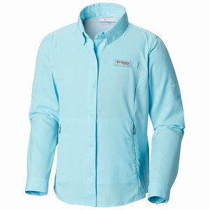 Columbia PFG Tamiami™ Långärmad Tröja Flickor Blå (VFBPW8602)